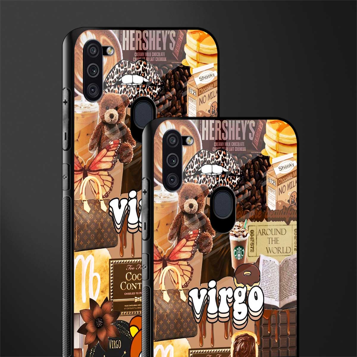 virgo aesthetic collage glass case for samsung galaxy m11 image-2