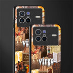 virgo aesthetic collage glass case for vivo x80 image-2
