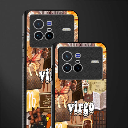 virgo aesthetic collage glass case for vivo x80 image-2