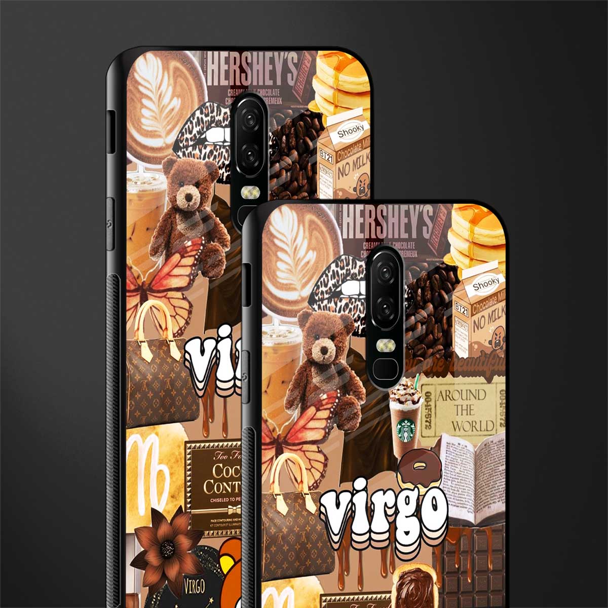 virgo aesthetic collage glass case for oneplus 6 image-2