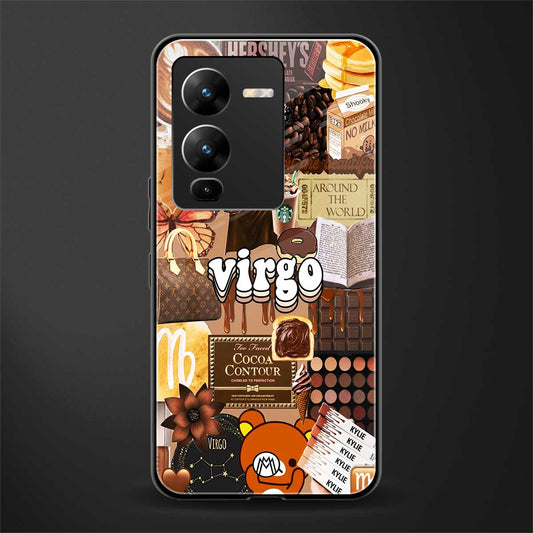 virgo aesthetic collage back phone cover | glass case for vivo v25 pro 5g