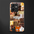 virgo aesthetic collage back phone cover | glass case for vivo y22