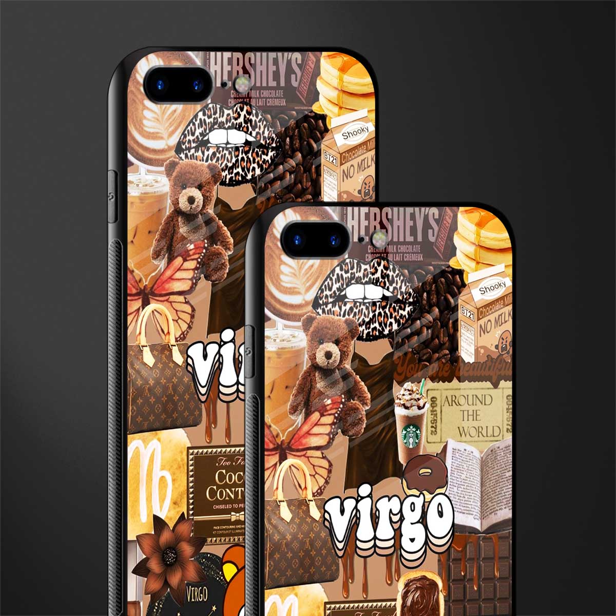virgo aesthetic collage glass case for iphone 7 plus image-2