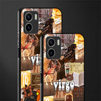virgo aesthetic collage back phone cover | glass case for vivo y72