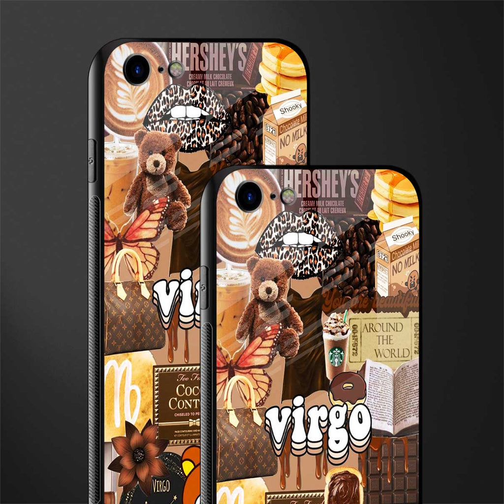 virgo aesthetic collage glass case for iphone 8 image-2