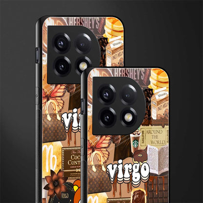 virgo aesthetic collage back phone cover | glass case for oneplus 11