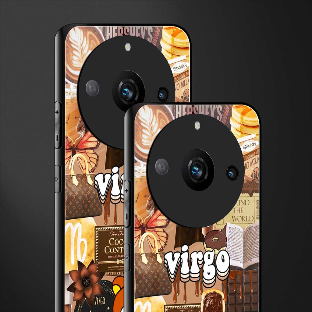 virgo aesthetic collage back phone cover | glass case for realme 11 pro 5g