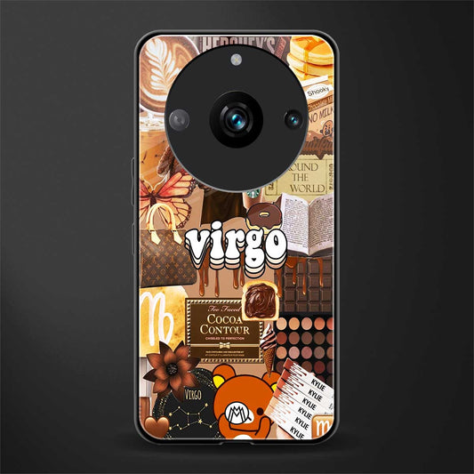 virgo aesthetic collage back phone cover | glass case for realme 11 pro 5g