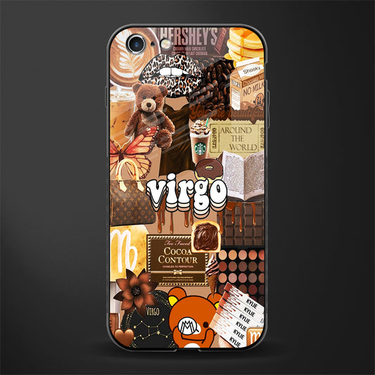 virgo aesthetic collage glass case for iphone 6 image
