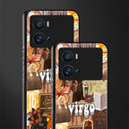 virgo aesthetic collage back phone cover | glass case for iQOO 9 Pro