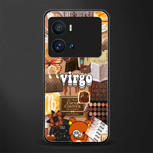 virgo aesthetic collage back phone cover | glass case for iQOO 9 Pro