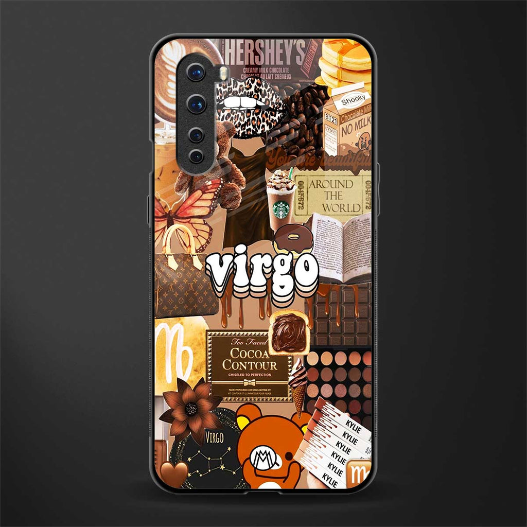 virgo aesthetic collage glass case for oneplus nord ac2001 image