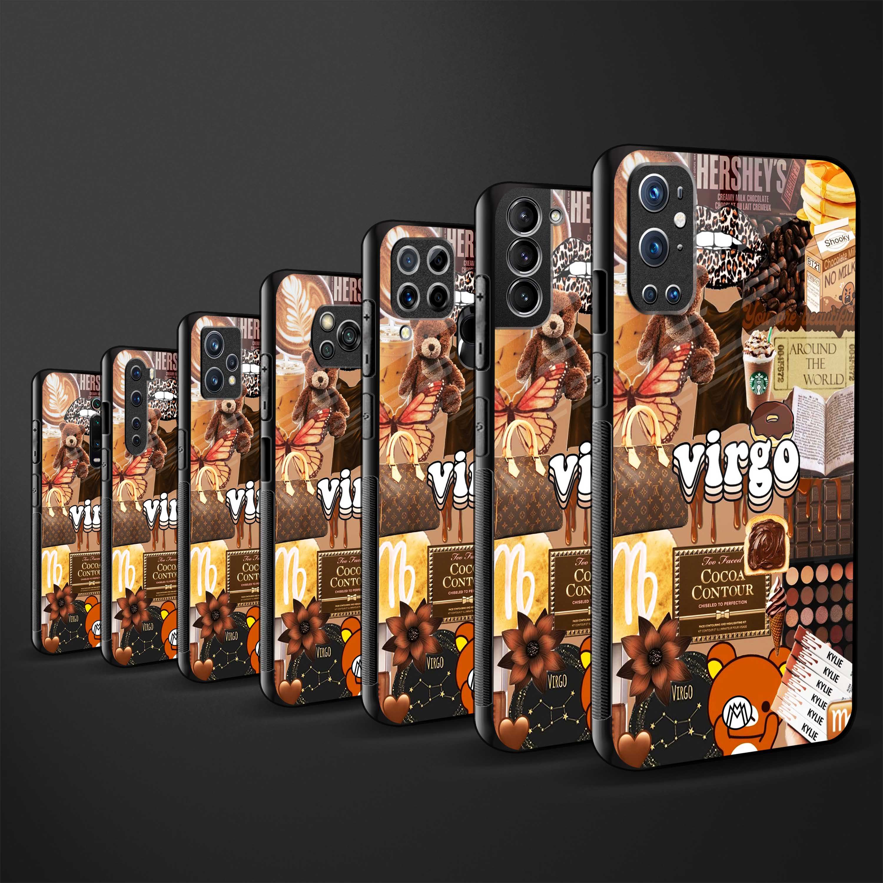 virgo aesthetic collage glass case for oppo a54 image-3
