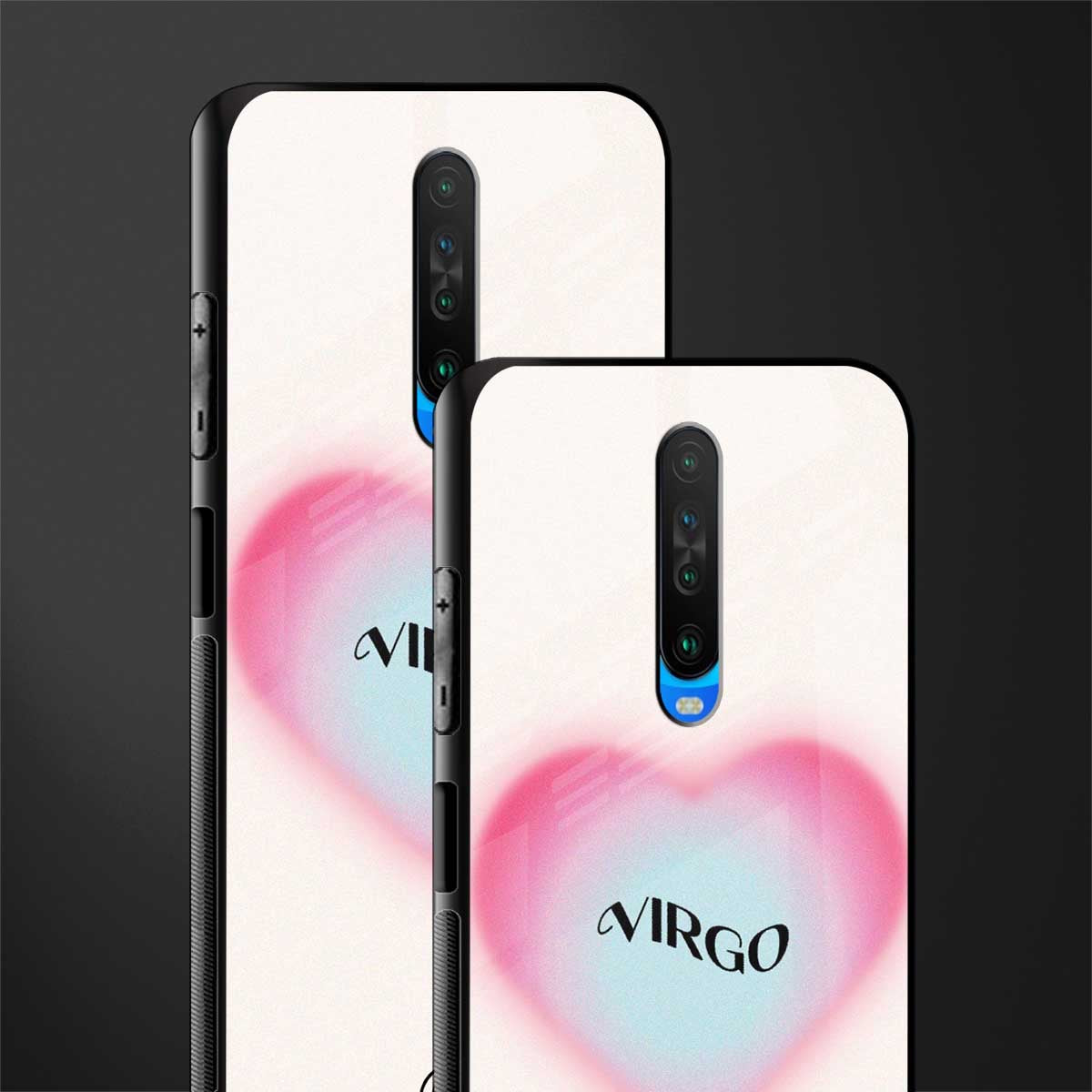 virgo minimalistic glass case for poco x2 image-2