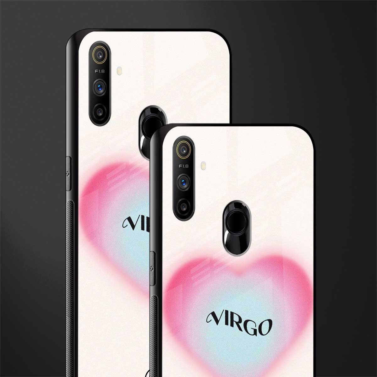 virgo minimalistic glass case for realme narzo 10a image-2