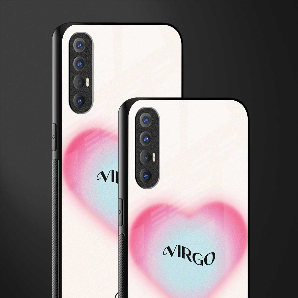 virgo minimalistic glass case for oppo reno 3 pro image-2