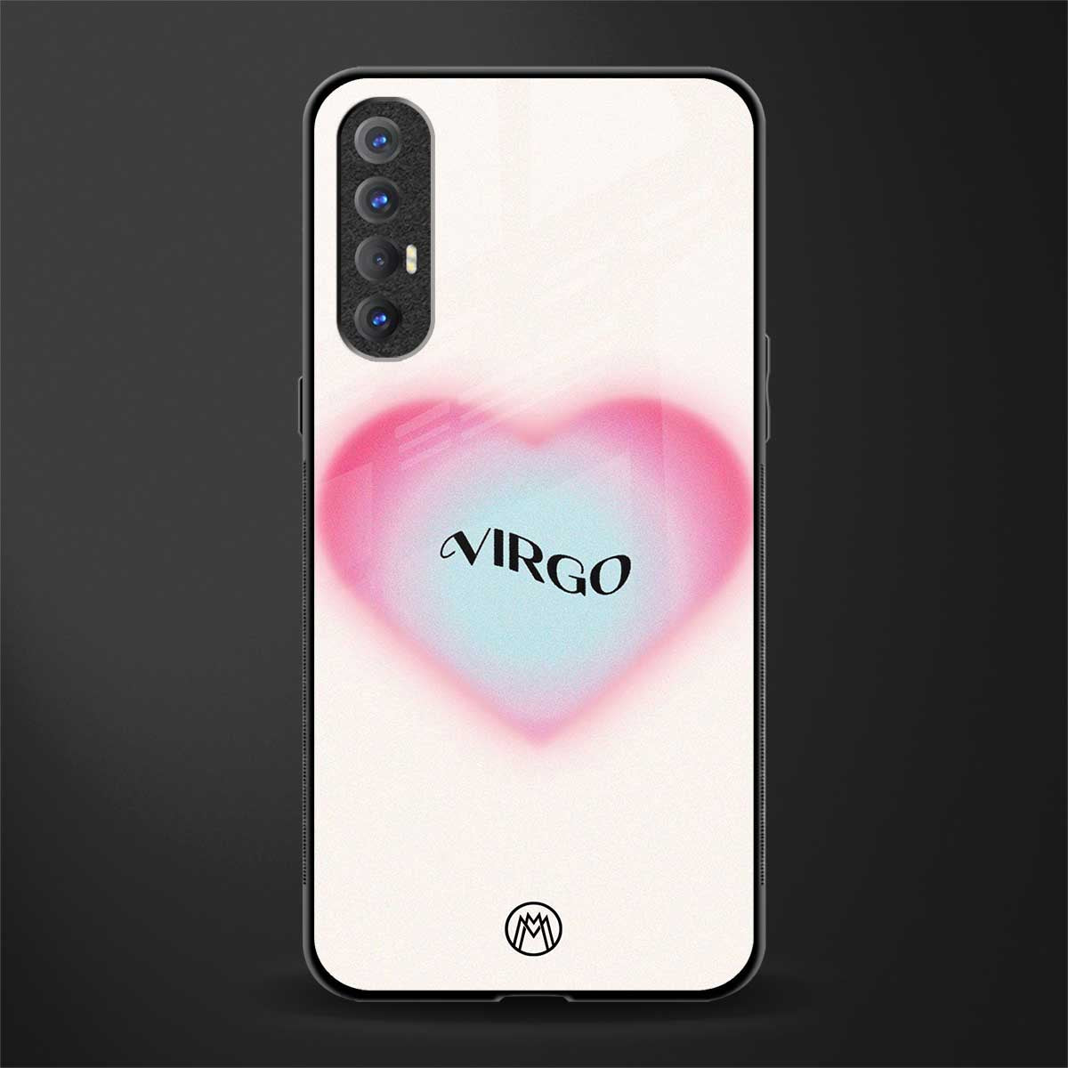 virgo minimalistic glass case for oppo reno 3 pro image