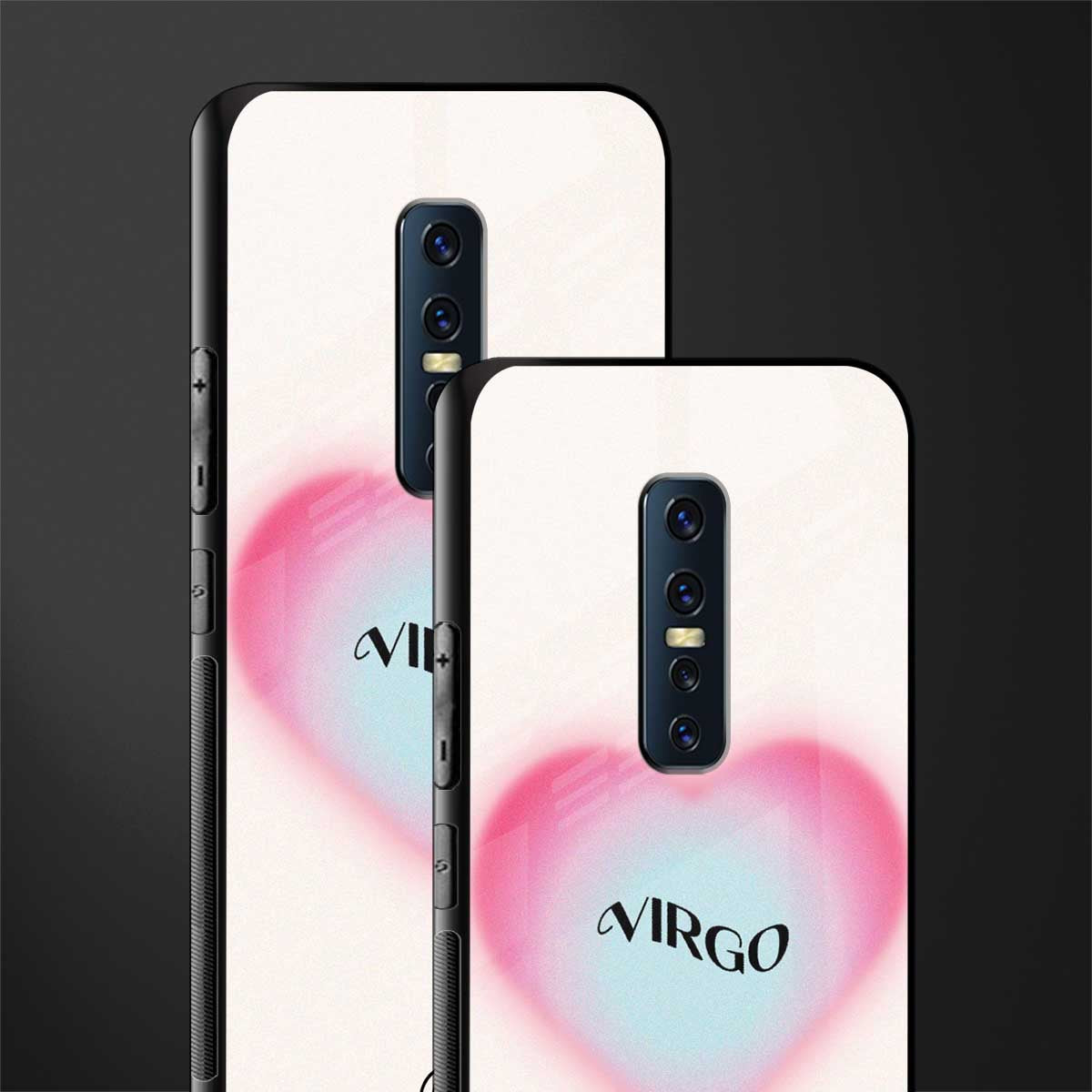 virgo minimalistic glass case for vivo v17 pro image-2
