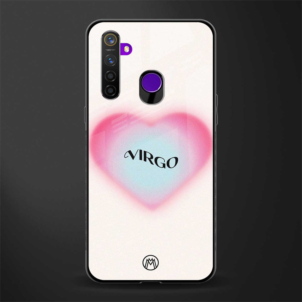 virgo minimalistic glass case for realme 5 image