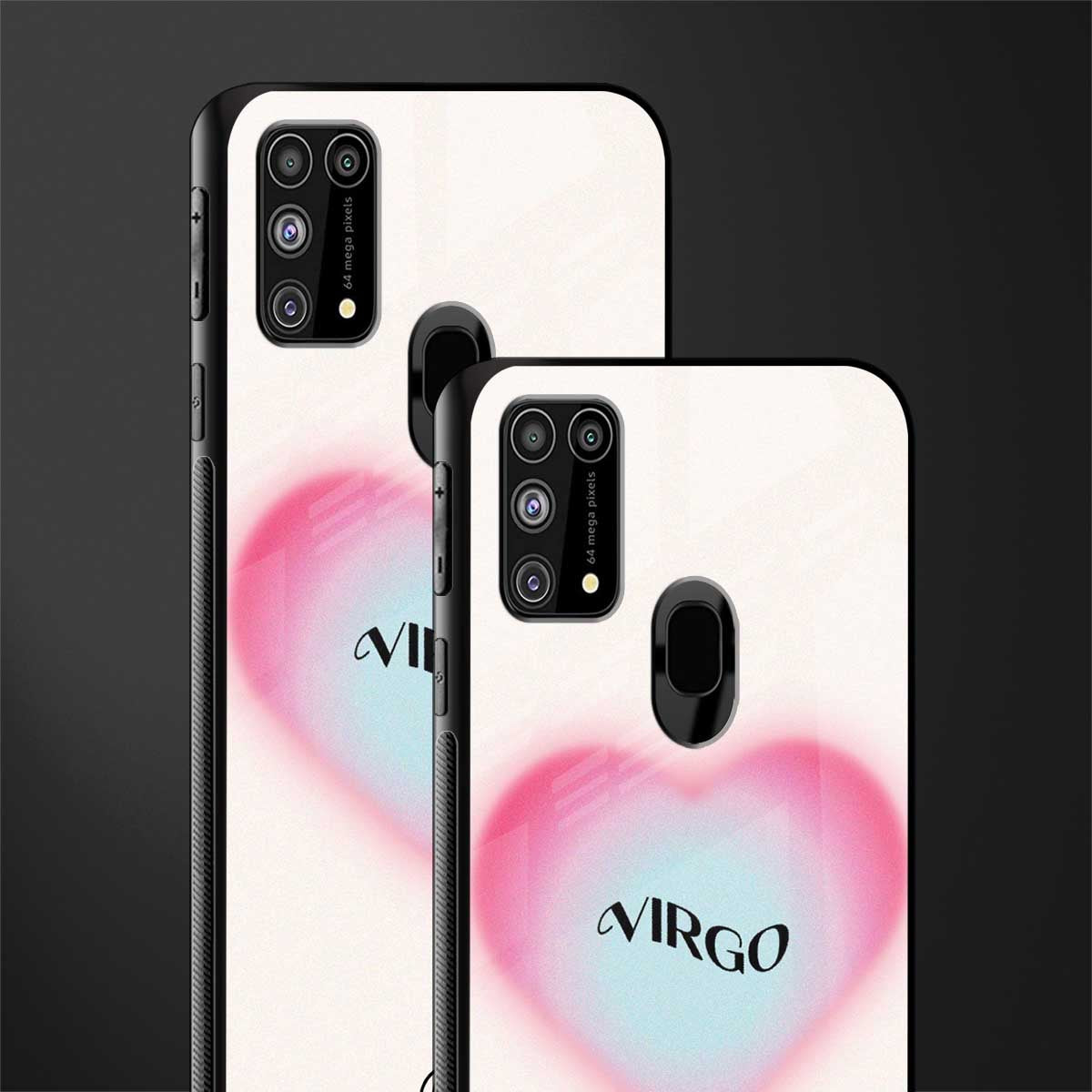 virgo minimalistic glass case for samsung galaxy f41 image-2