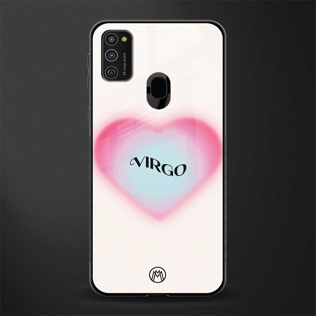 virgo minimalistic glass case for samsung galaxy m21 image