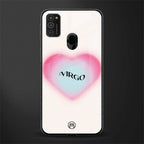 virgo minimalistic glass case for samsung galaxy m21 image