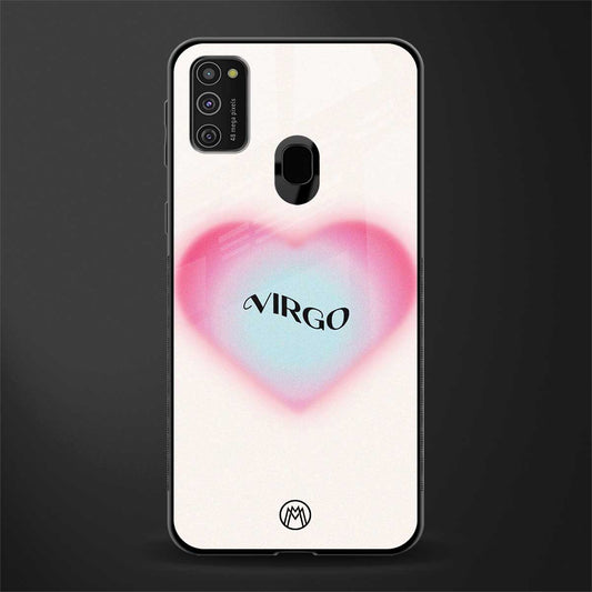 virgo minimalistic glass case for samsung galaxy m21 image