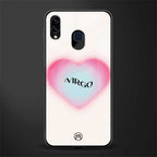 virgo minimalistic glass case for samsung galaxy m10s image