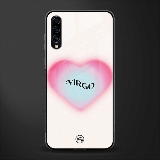 virgo minimalistic glass case for samsung galaxy a70 image