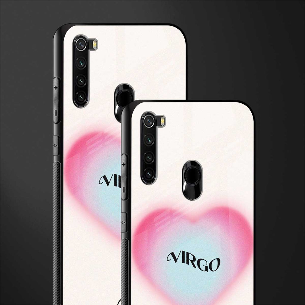 virgo minimalistic glass case for redmi note 8 image-2