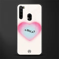 virgo minimalistic glass case for redmi note 8 image
