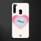 virgo minimalistic glass case for redmi note 8 image