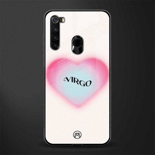 virgo minimalistic glass case for redmi note 8 image