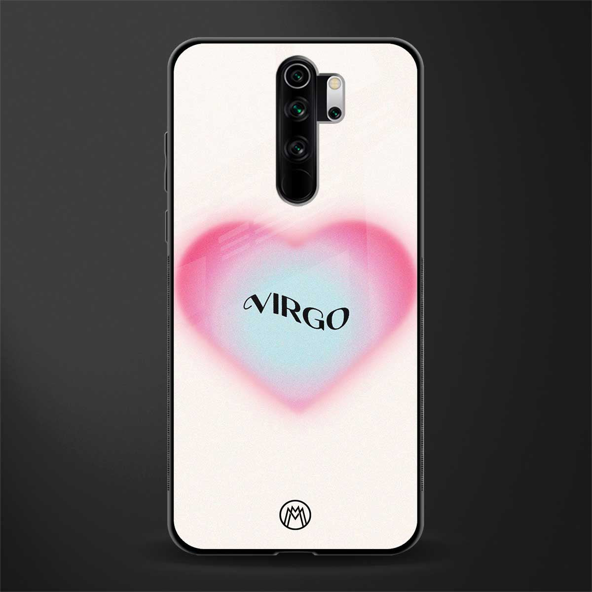 virgo minimalistic glass case for redmi note 8 pro image