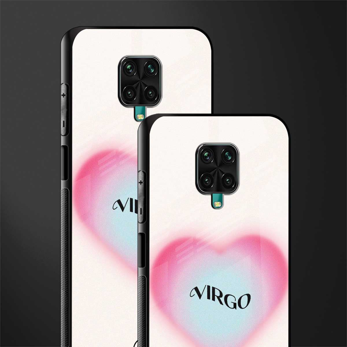 virgo minimalistic glass case for redmi note 9 pro image-2
