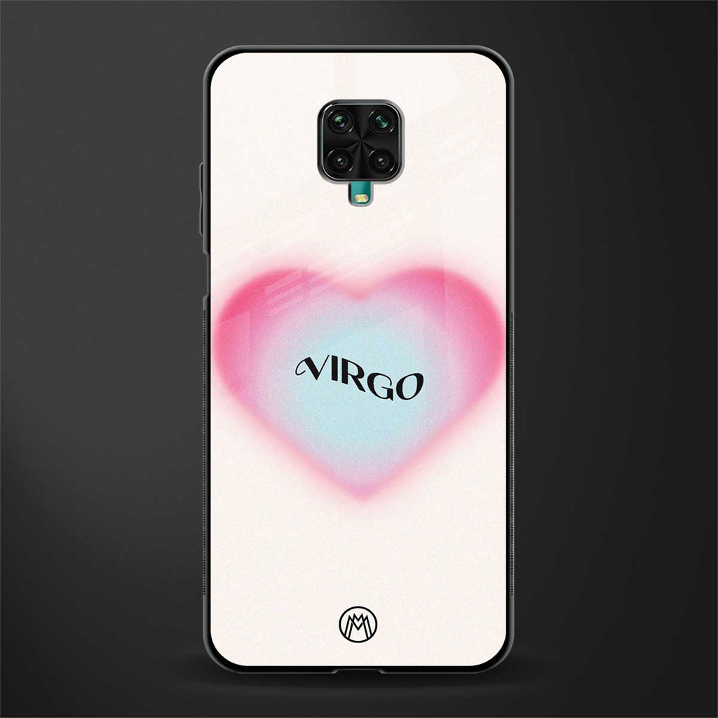 virgo minimalistic glass case for redmi note 9 pro image