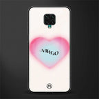 virgo minimalistic glass case for redmi note 9 pro image