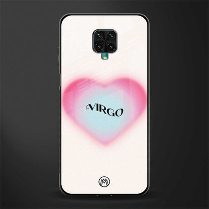 virgo minimalistic glass case for redmi note 9 pro max image