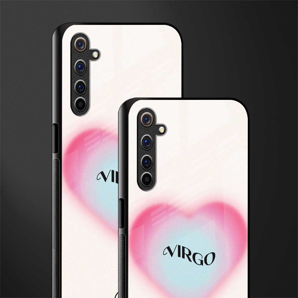 virgo minimalistic glass case for realme 6 image-2