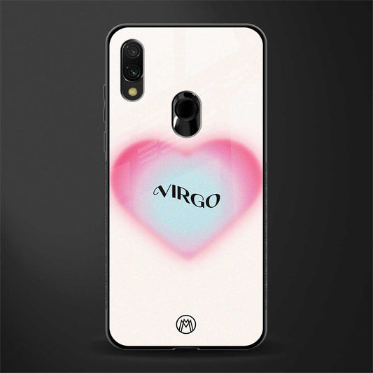 virgo minimalistic glass case for redmi 7redmi y3 image