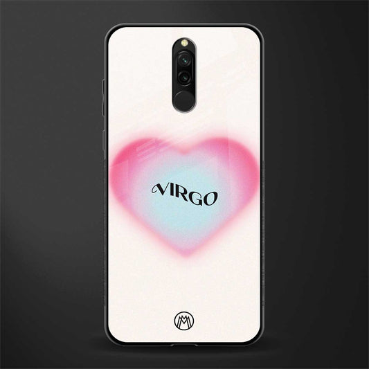virgo minimalistic glass case for redmi 8 image