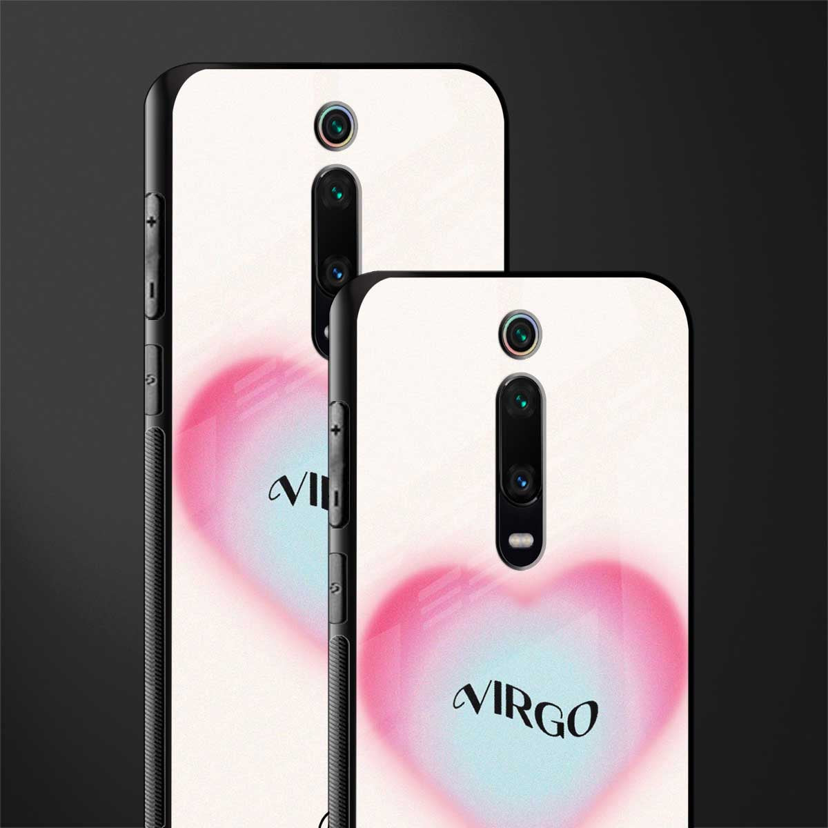 virgo minimalistic glass case for redmi k20 image-2