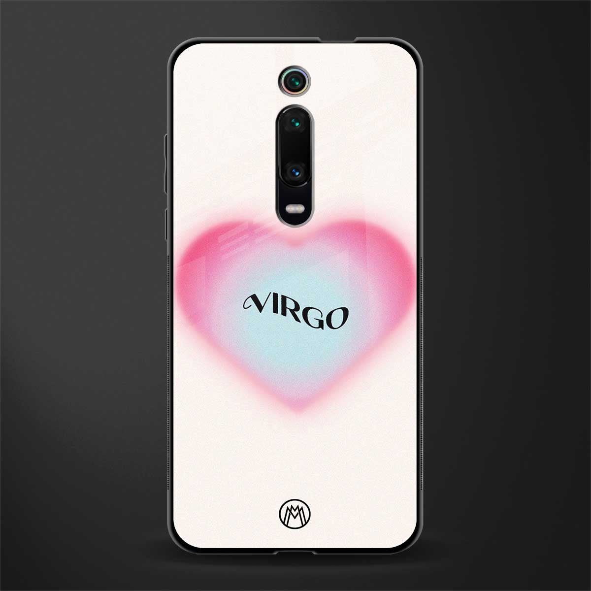 virgo minimalistic glass case for redmi k20 image