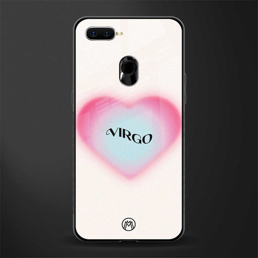 virgo minimalistic glass case for oppo f9f9 pro image