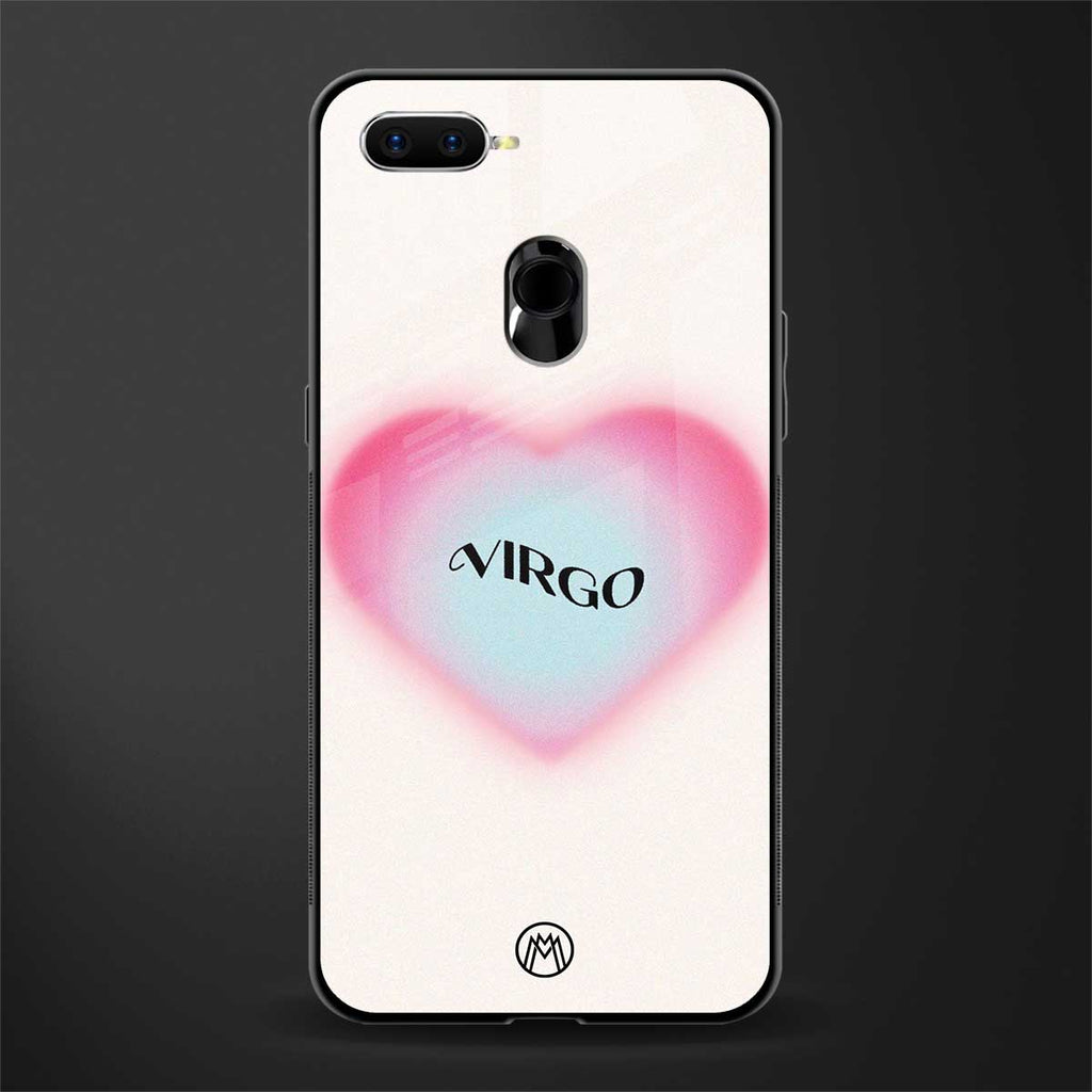 virgo minimalistic glass case for oppo a12 image
