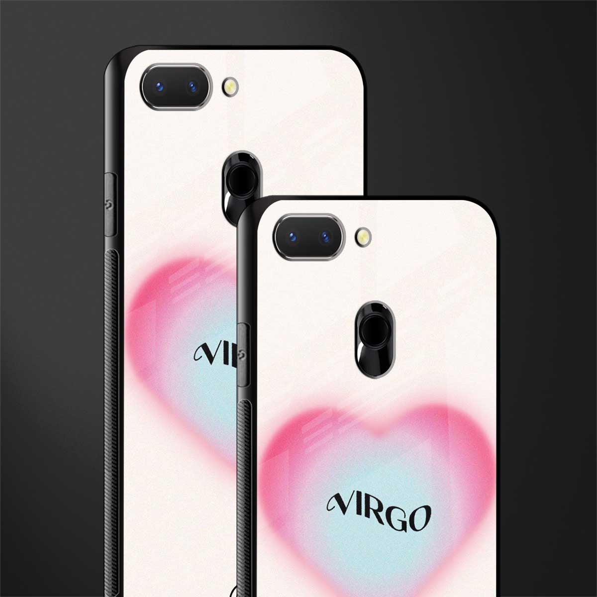 virgo minimalistic glass case for oppo a5 image-2