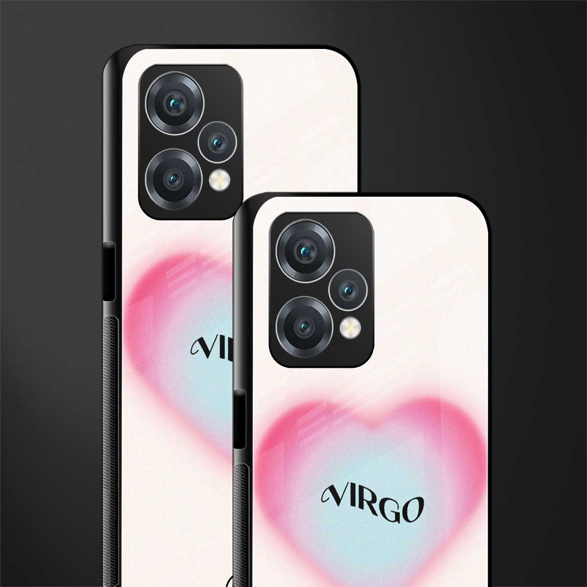virgo minimalistic back phone cover | glass case for realme 9 pro 5g