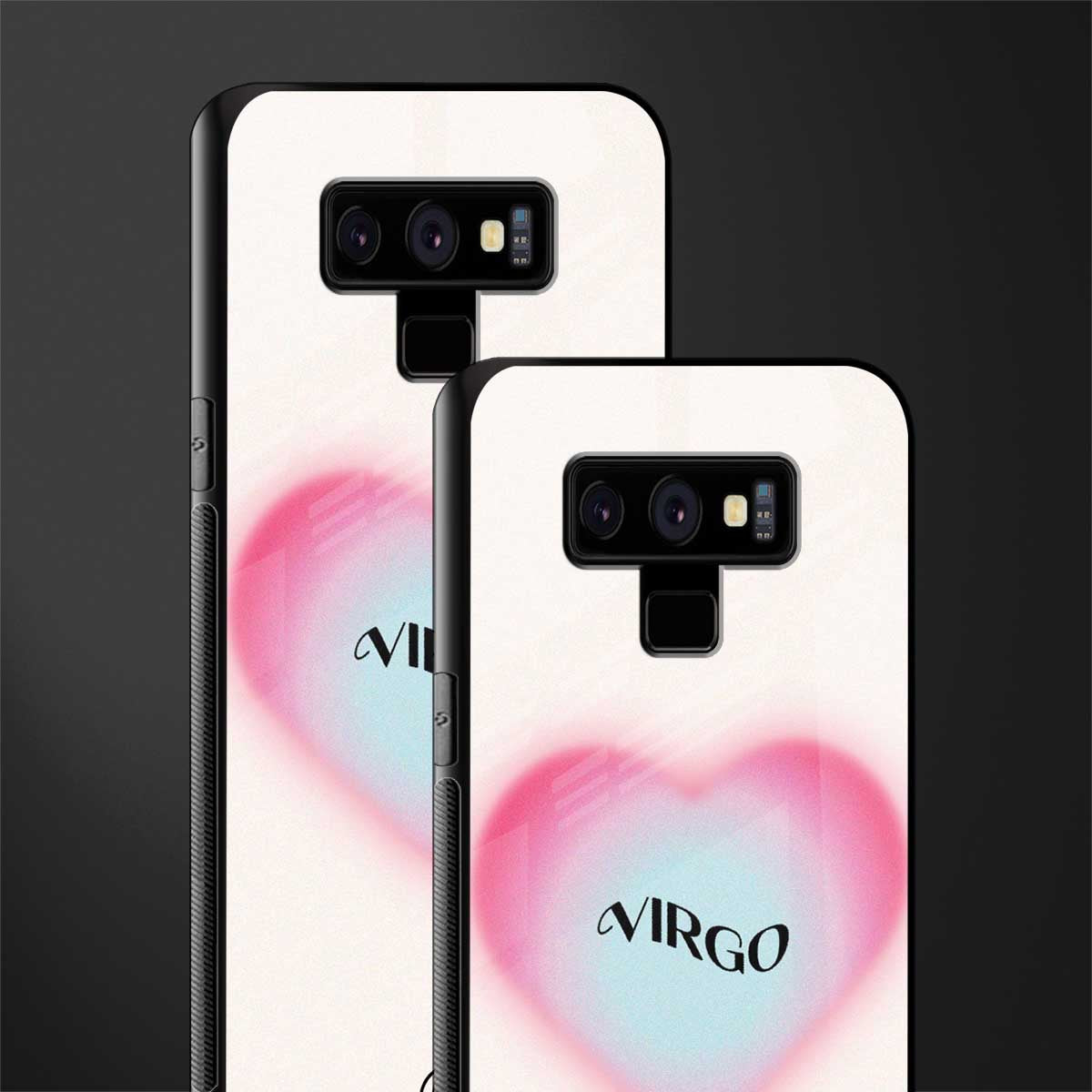 virgo minimalistic glass case for samsung galaxy note 9 image-2