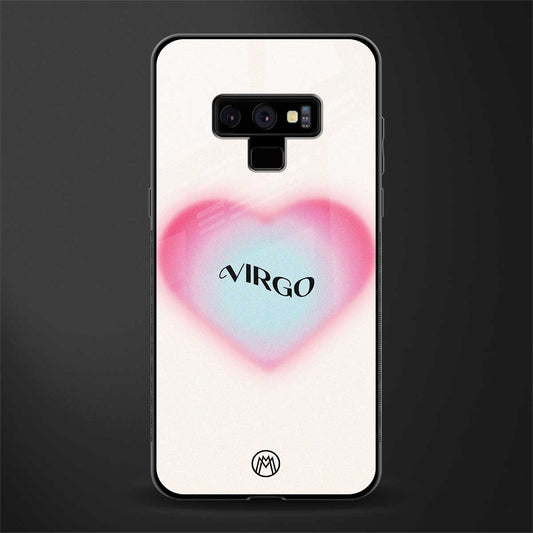 virgo minimalistic glass case for samsung galaxy note 9 image