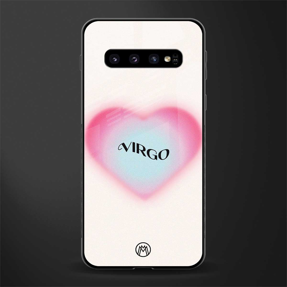 virgo minimalistic glass case for samsung galaxy s10 plus image